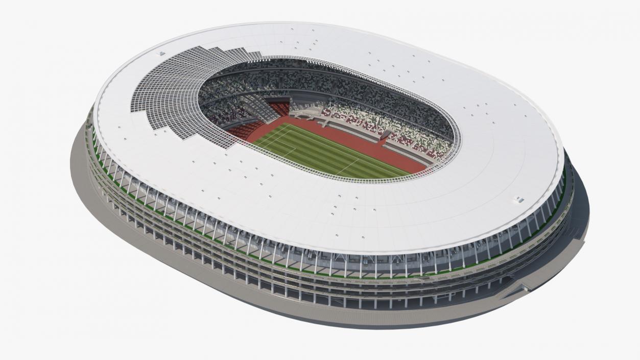 3D Football Pitch Stadium Arena model