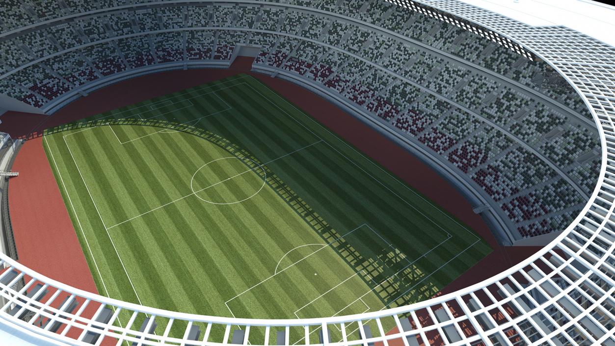 3D Football Pitch Stadium Arena model