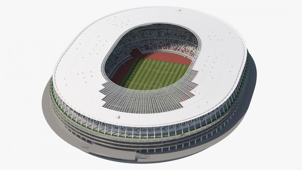 3D Football Pitch Stadium Arena model