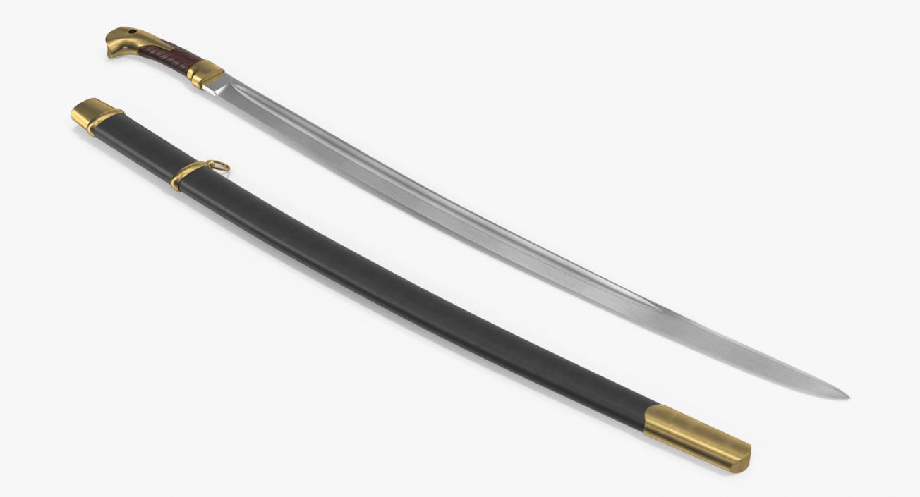 3D Soviet Era Cossack Sabre Set model