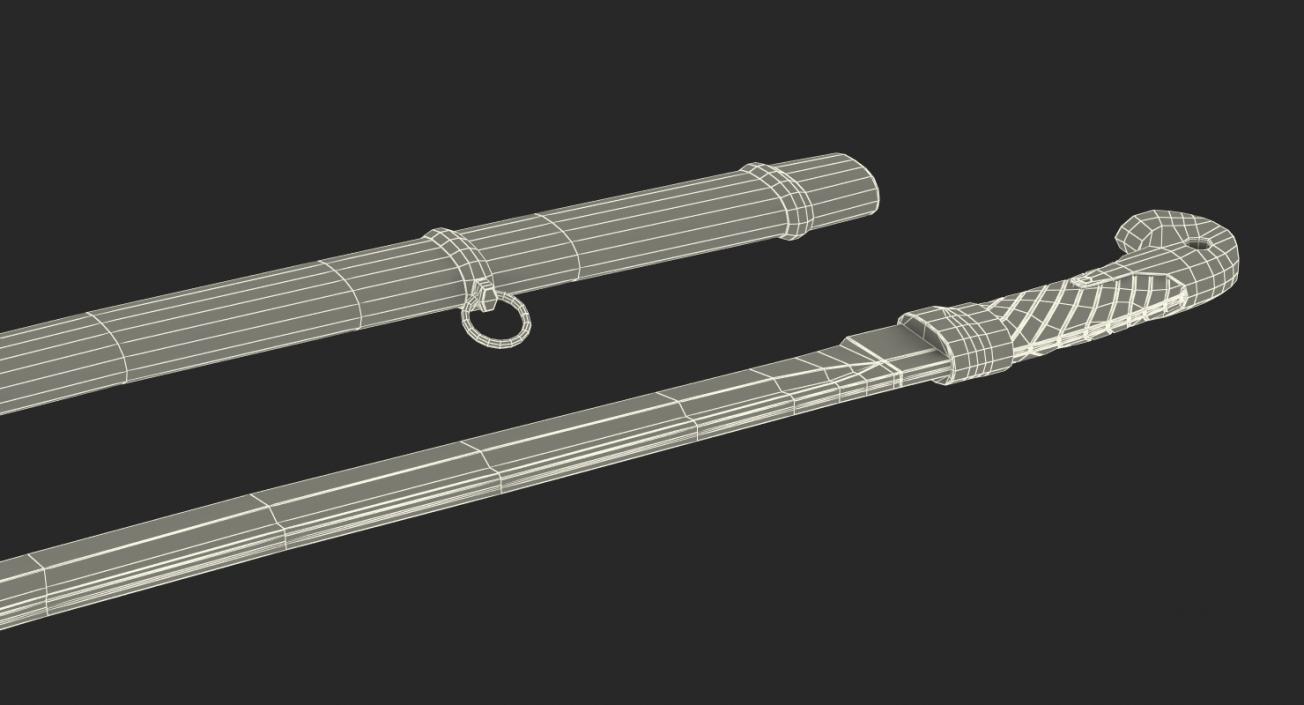 3D Soviet Era Cossack Sabre Set model