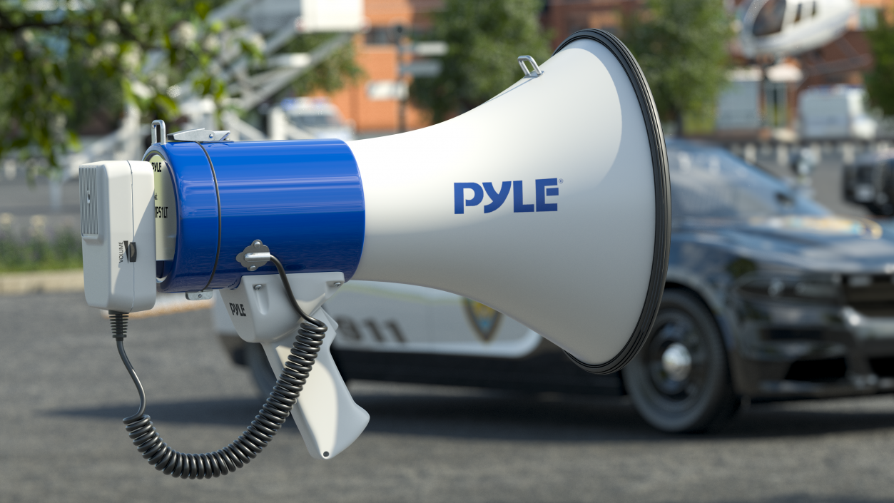 Pyle Megaphone Speaker with LED Flashlight 3D