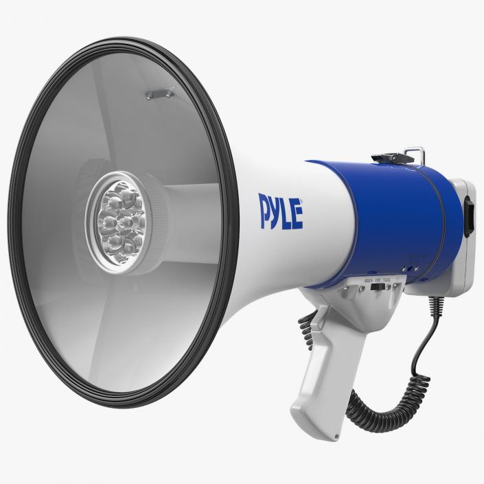 Pyle Megaphone Speaker with LED Flashlight 3D