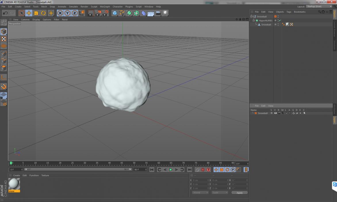 3D model Snowball