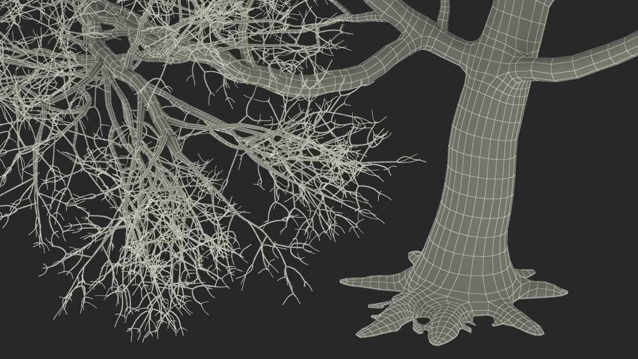 3D Big Bare Tree model