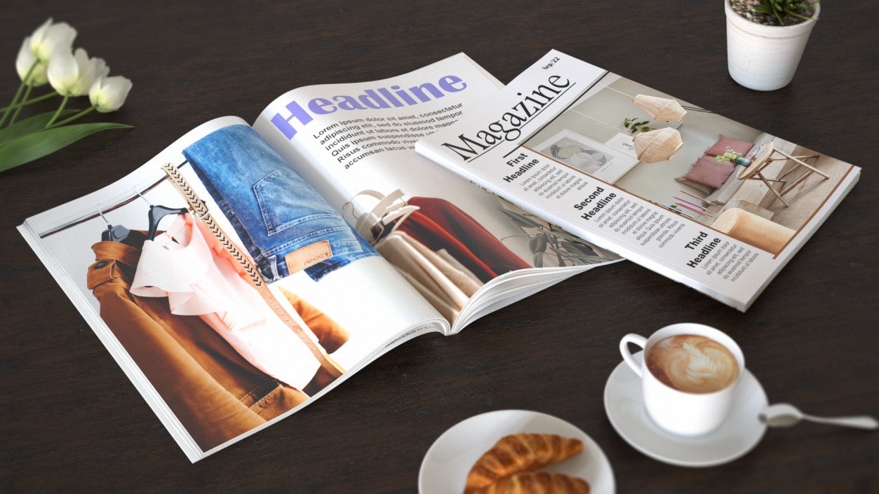 3D Magazines Mockup