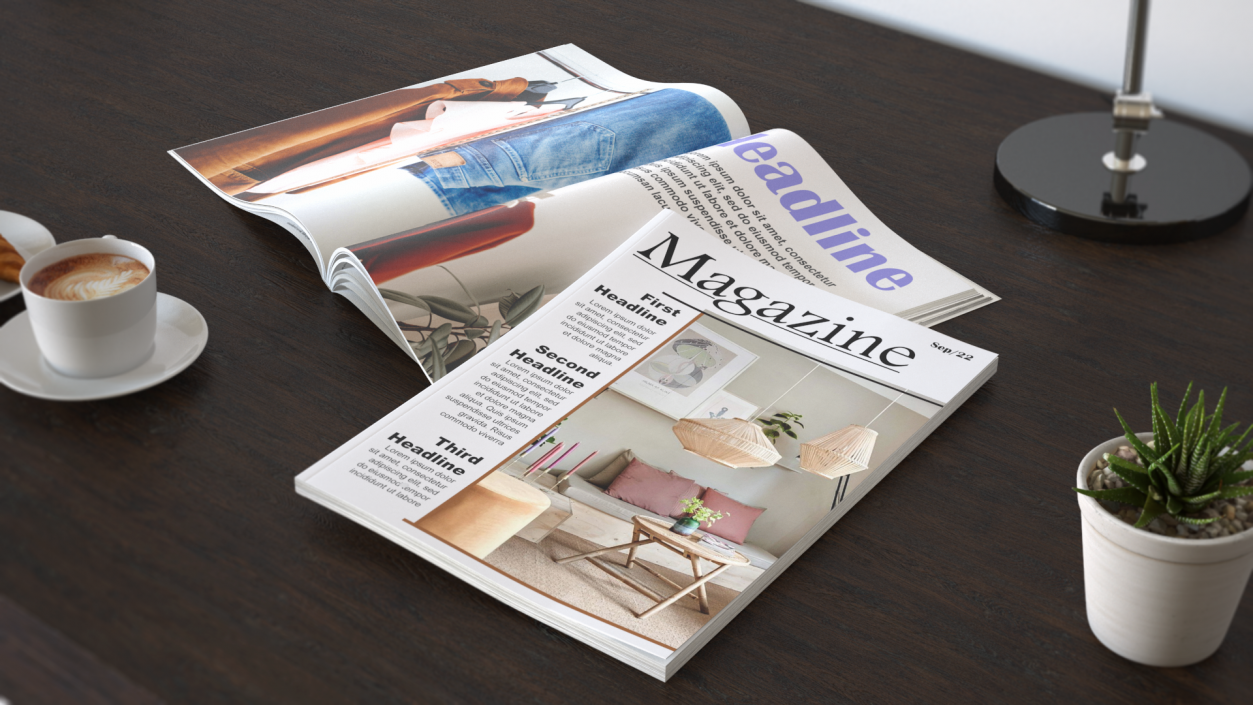 3D Magazines Mockup