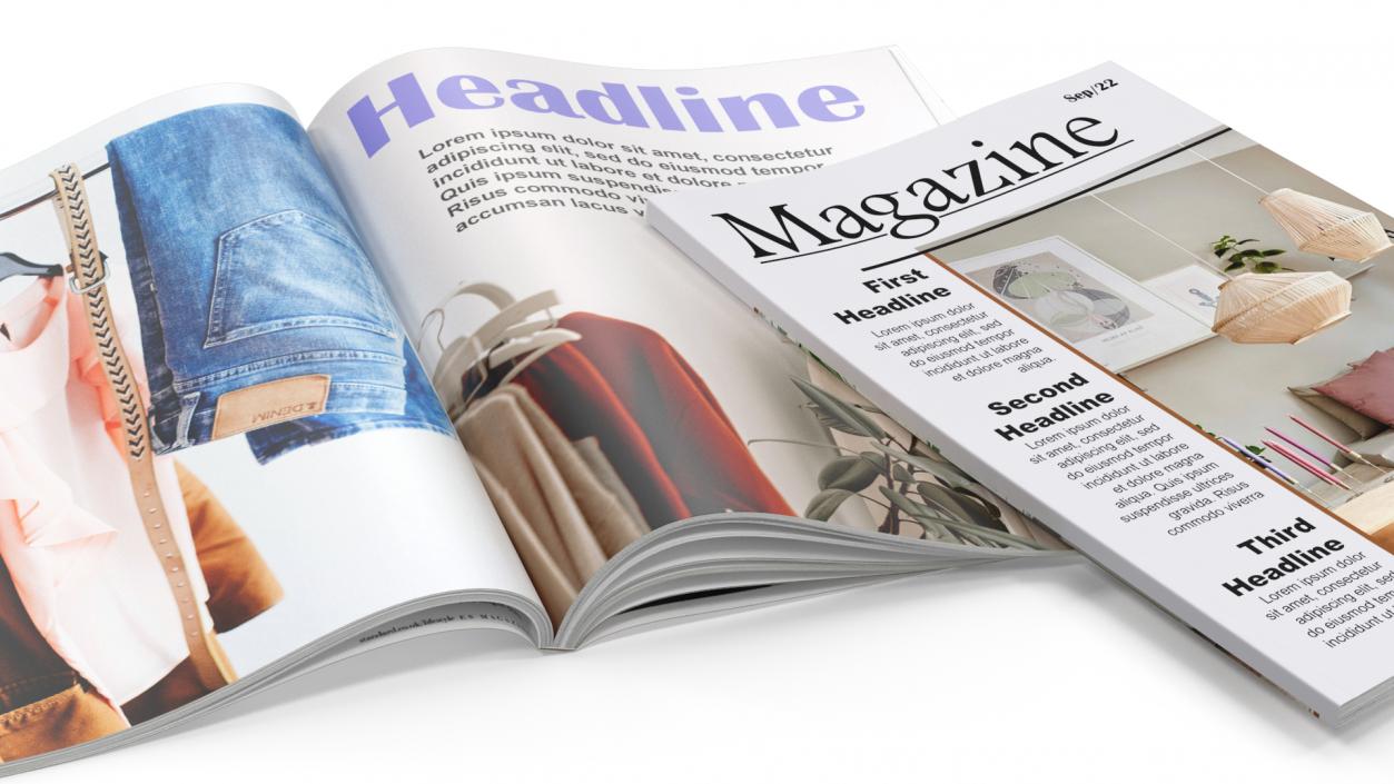 3D Magazines Mockup