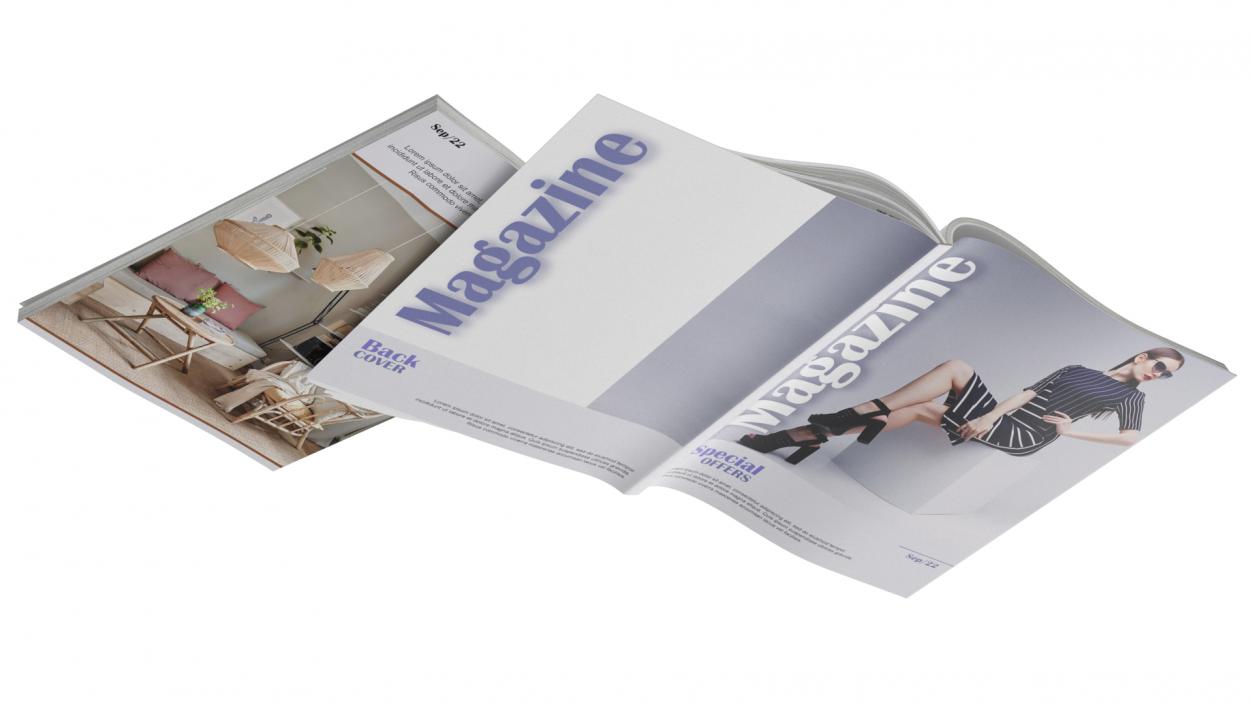 3D Magazines Mockup