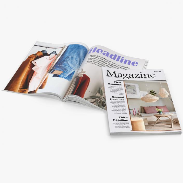 3D Magazines Mockup