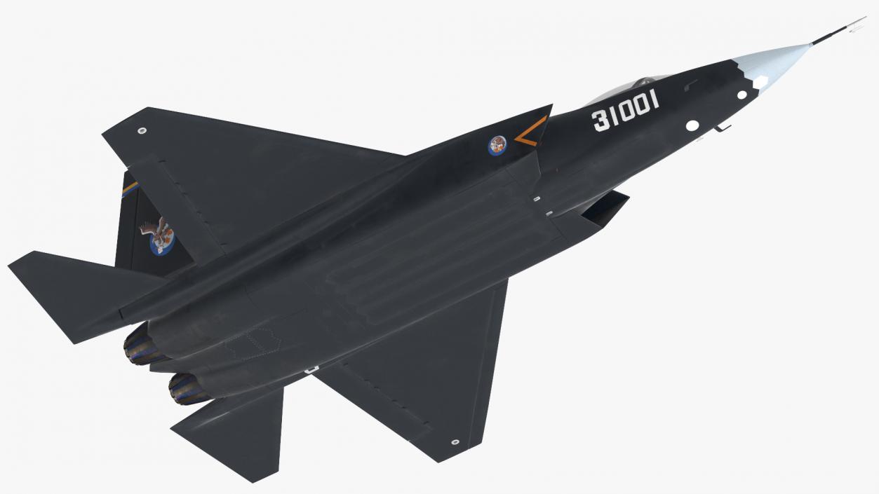 3D Shenyang FC 31 Multirole Jet Fighter Flight model