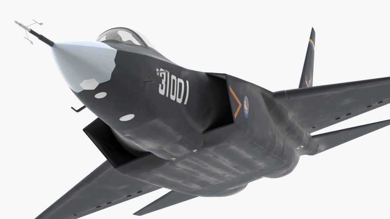 3D Shenyang FC 31 Multirole Jet Fighter Flight model