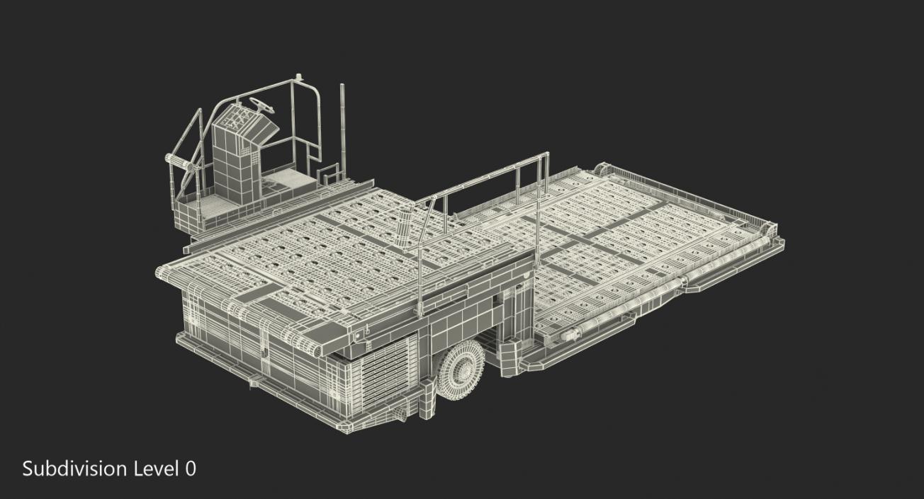 Aircraft Ground Support Lower Deck Loader Generic 3D model