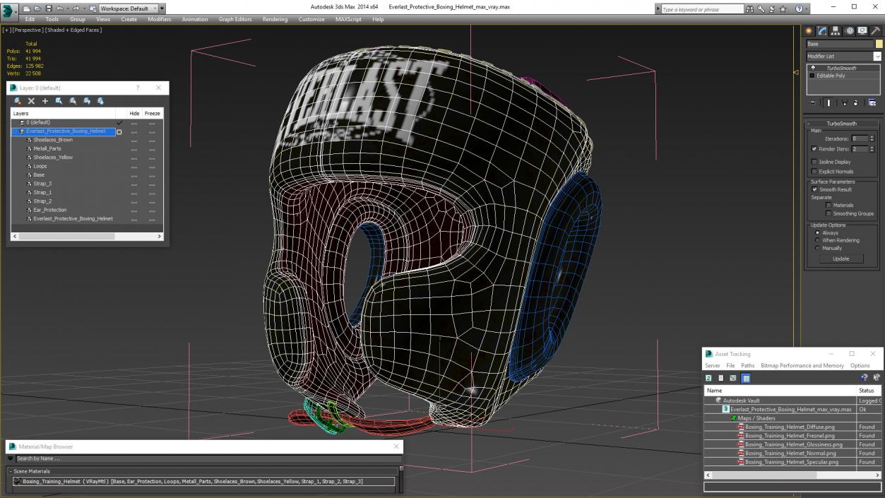 3D Everlast Protective Boxing Helmet model