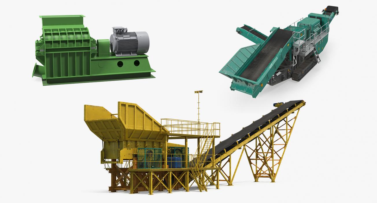 Crusher Machines 3D Models Collection 3D