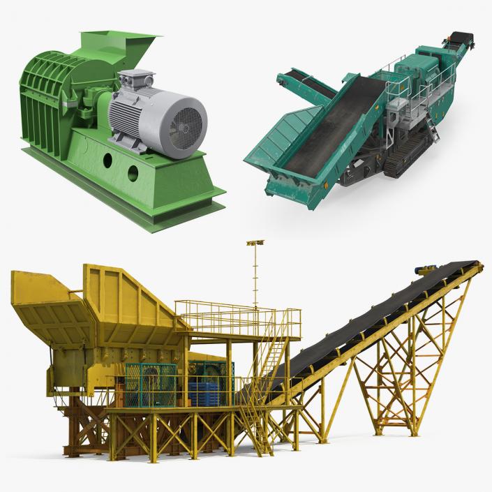 Crusher Machines 3D Models Collection 3D