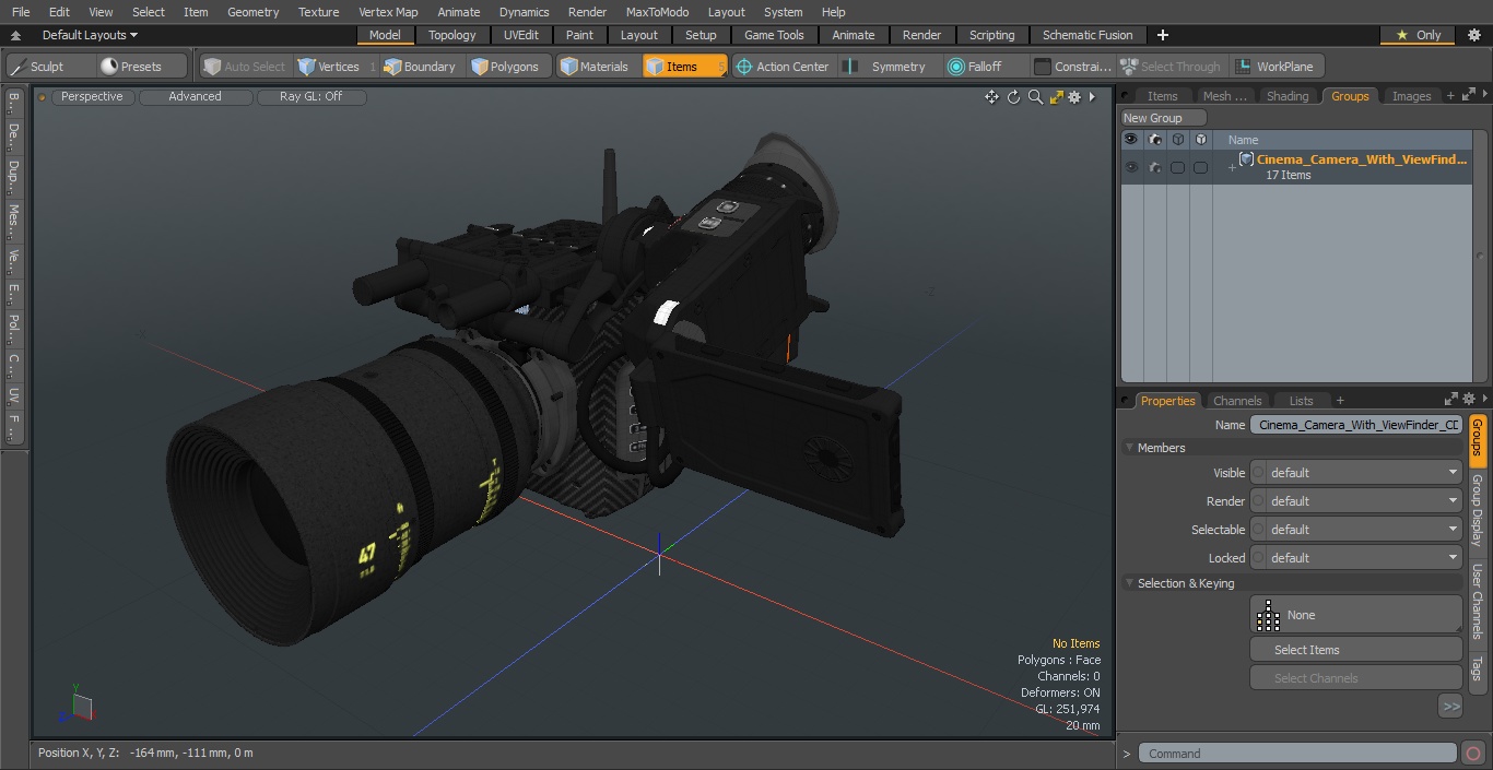 Cinema Camera With ViewFinder CD 3D