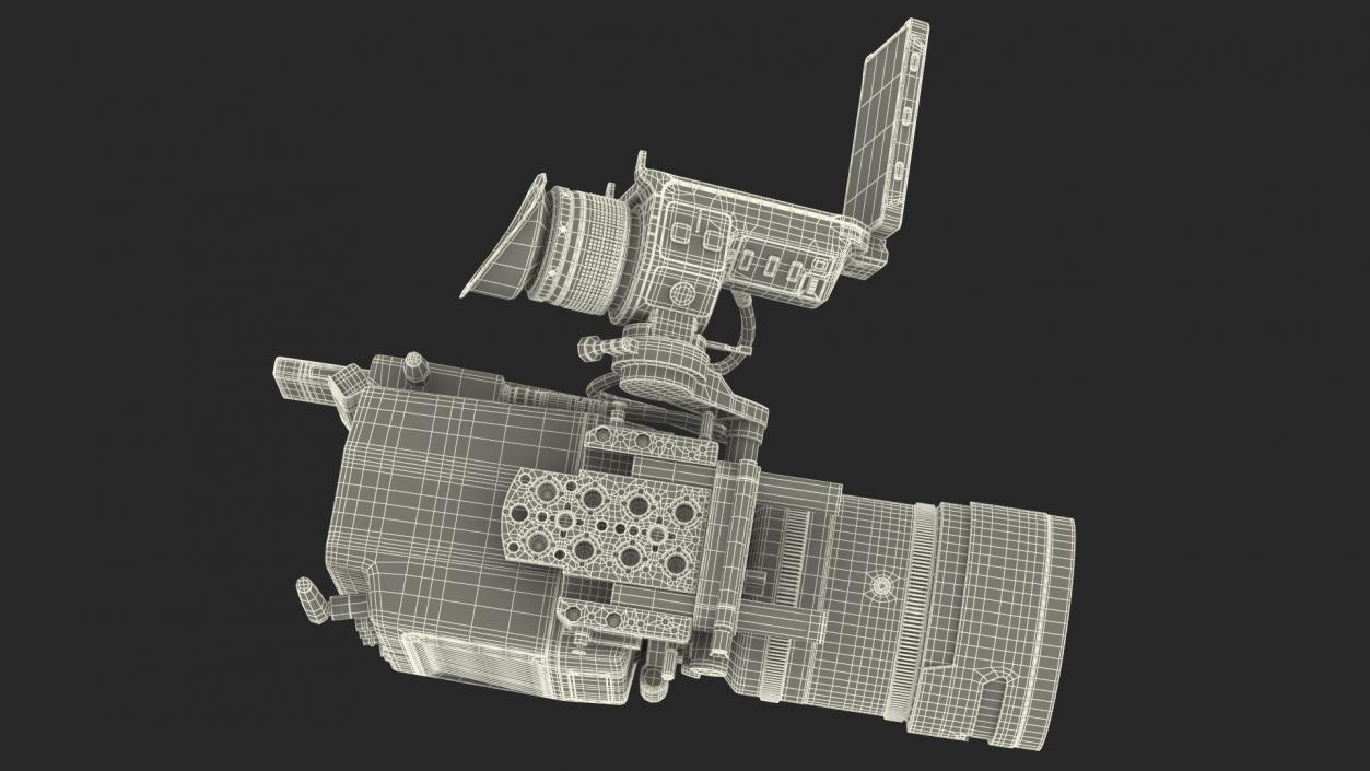 Cinema Camera With ViewFinder CD 3D