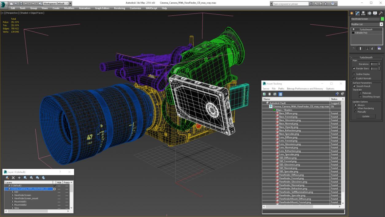 Cinema Camera With ViewFinder CD 3D