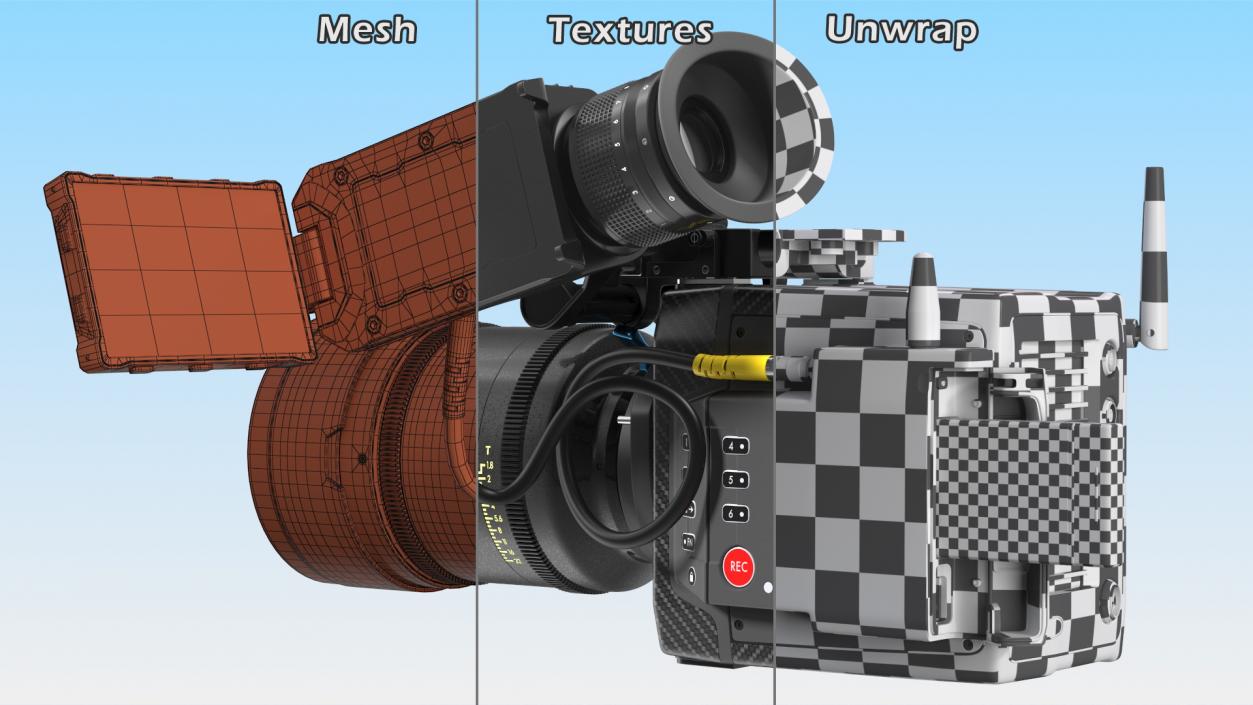 Cinema Camera With ViewFinder CD 3D