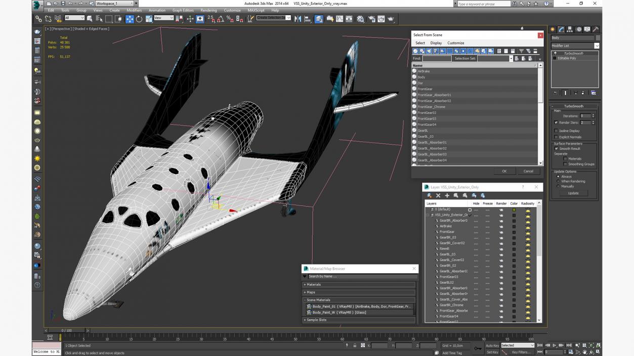 3D VSS Unity Exterior Only model