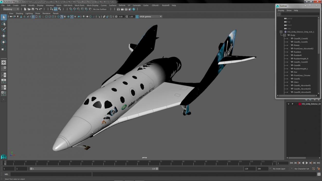 3D VSS Unity Exterior Only model