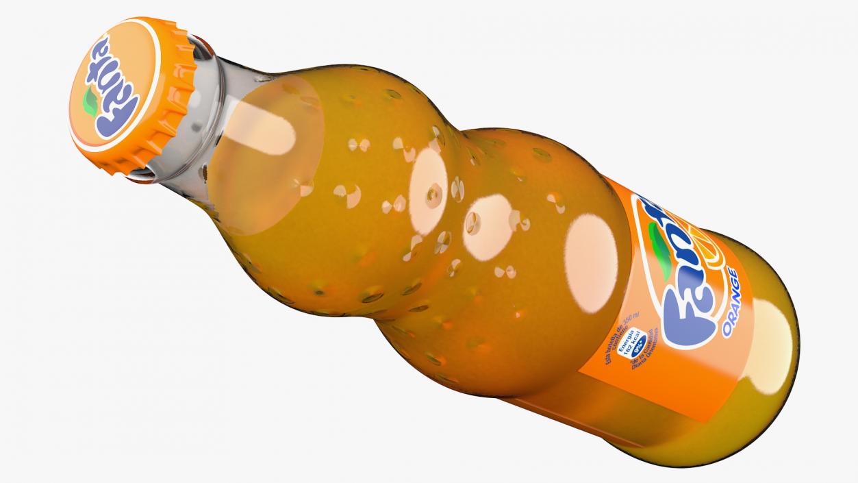 Fanta Bottles and Packages Collection 3D