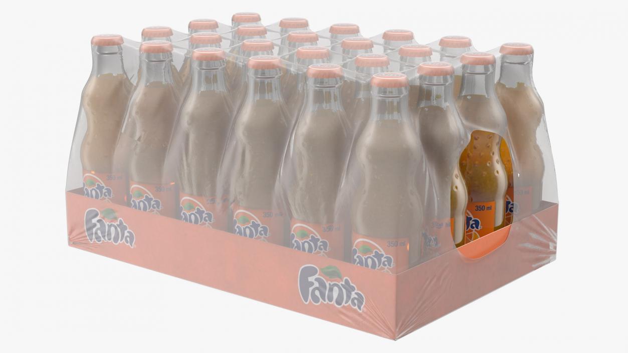 Fanta Bottles and Packages Collection 3D