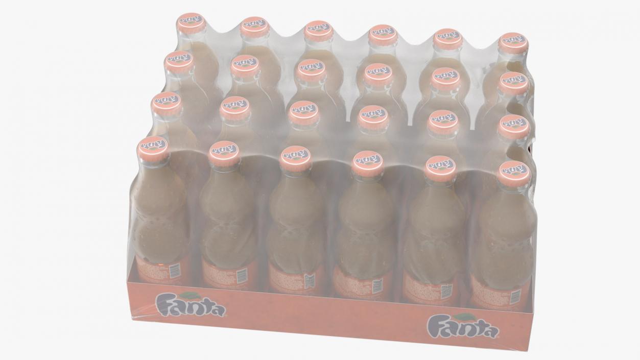 Fanta Bottles and Packages Collection 3D