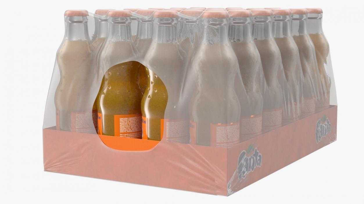 Fanta Bottles and Packages Collection 3D