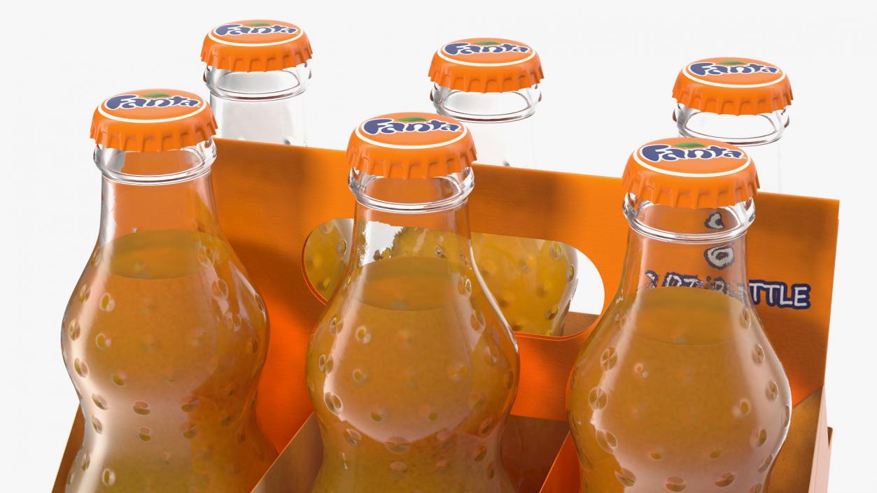 Fanta Bottles and Packages Collection 3D