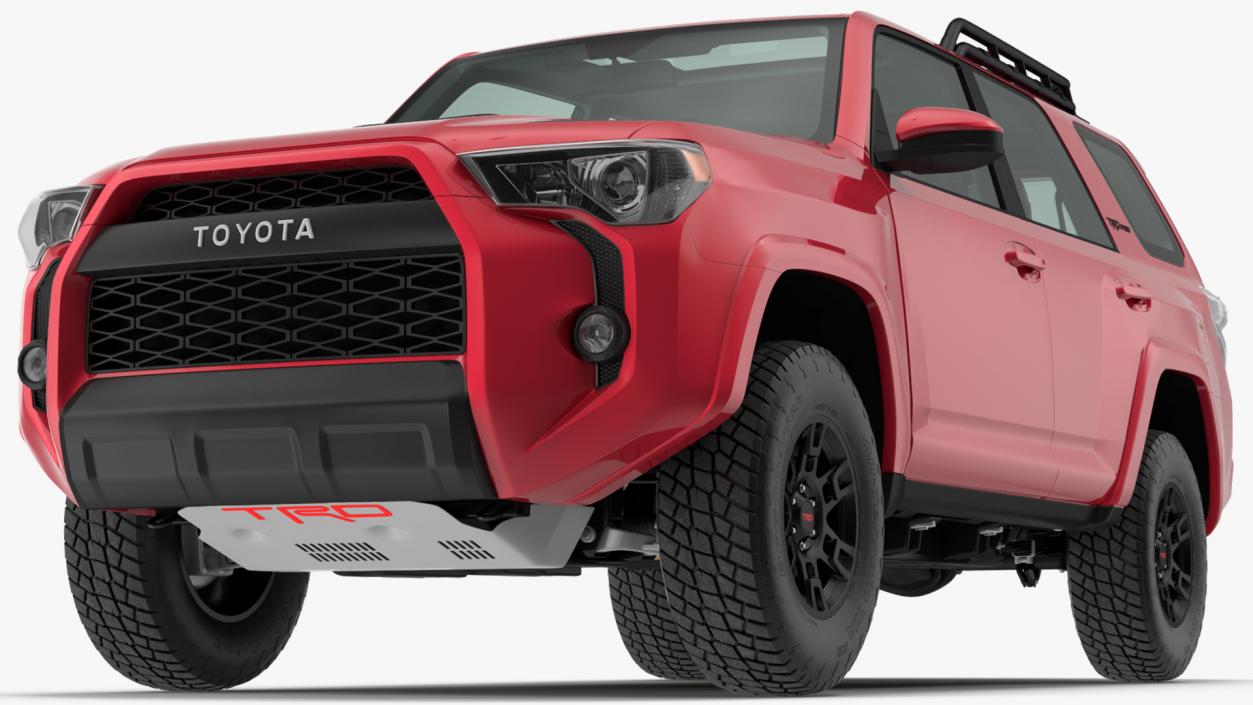 3D model Toyota 4Runner TRD Pro Red Metallic 2021