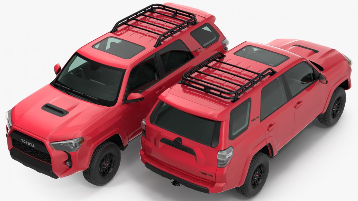 3D model Toyota 4Runner TRD Pro Red Metallic 2021