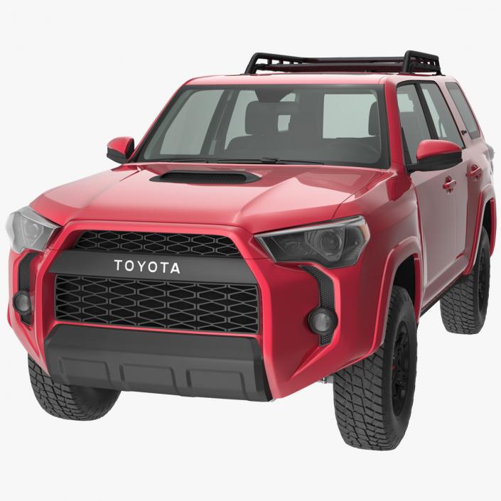 3D model Toyota 4Runner TRD Pro Red Metallic 2021