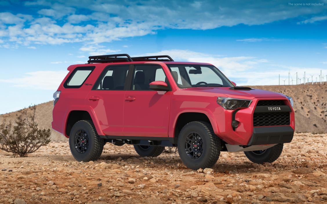 3D model Toyota 4Runner TRD Pro Red Metallic 2021