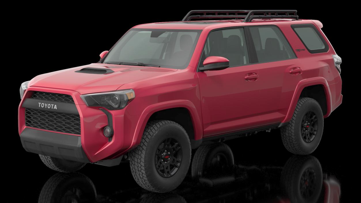 3D model Toyota 4Runner TRD Pro Red Metallic 2021