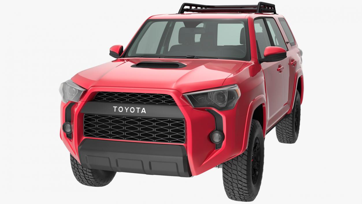 3D model Toyota 4Runner TRD Pro Red Metallic 2021