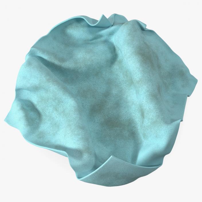 Worn Napkins Blue 3D