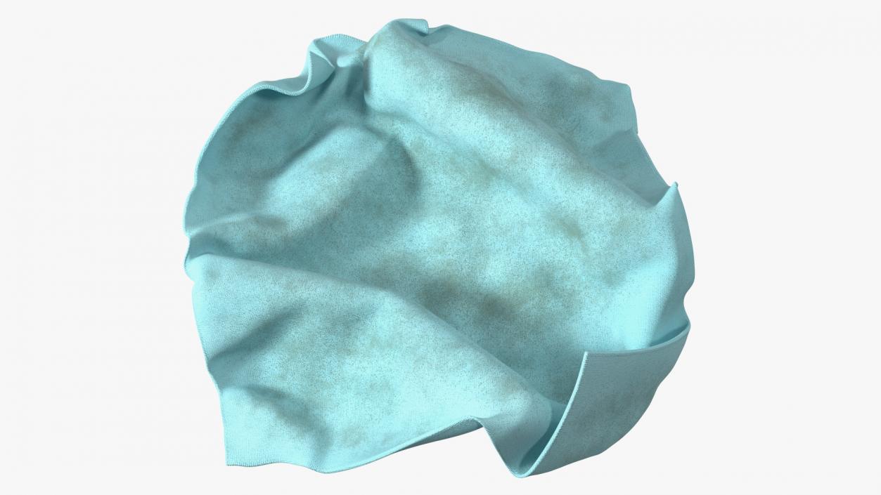 Worn Napkins Blue 3D