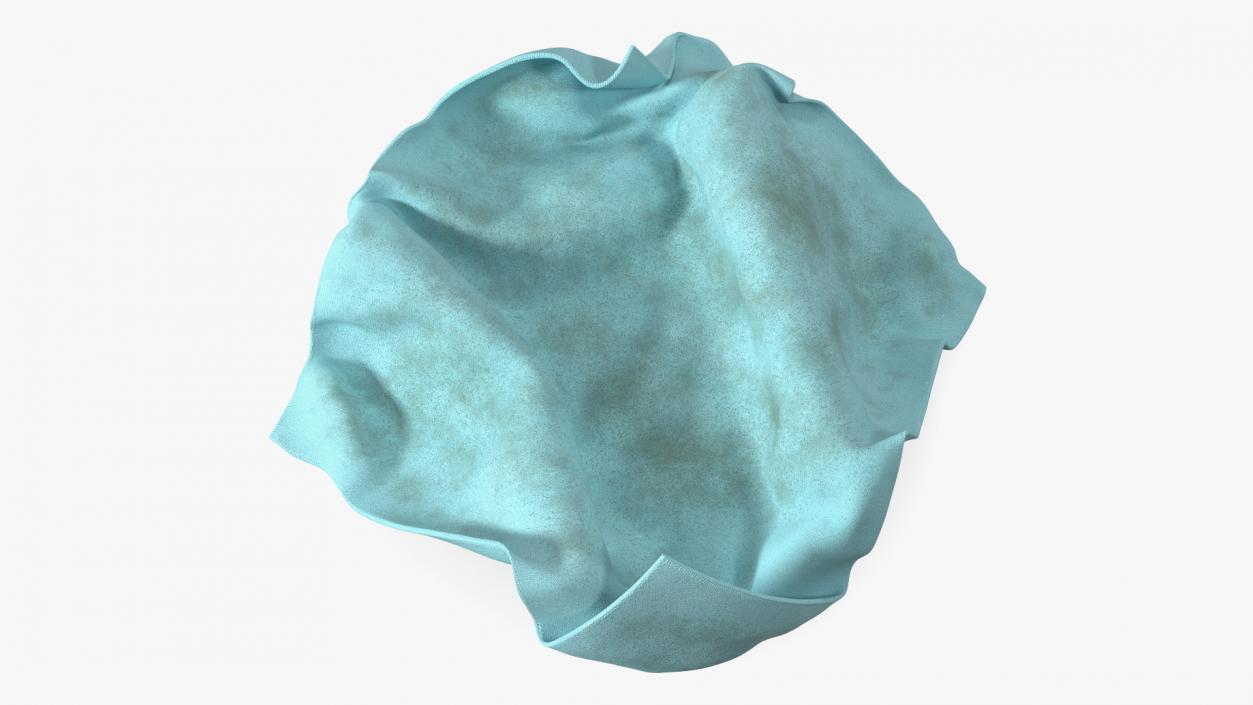 Worn Napkins Blue 3D