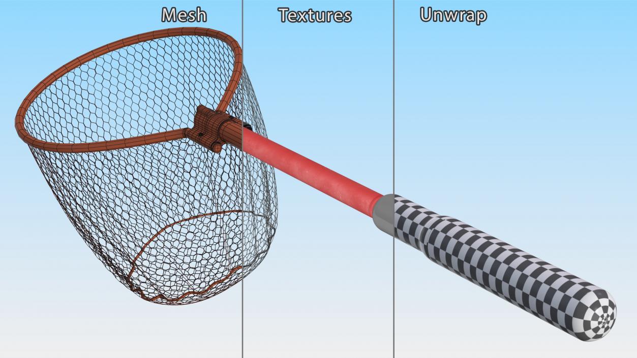 3D Fishing Landing Nets Collection