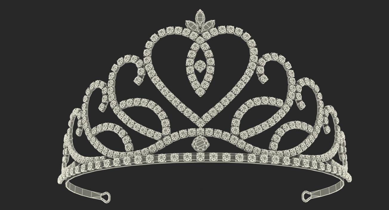 3D Crystal Tiara model