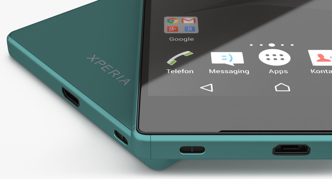 3D model Sony Xperia Z5 Green