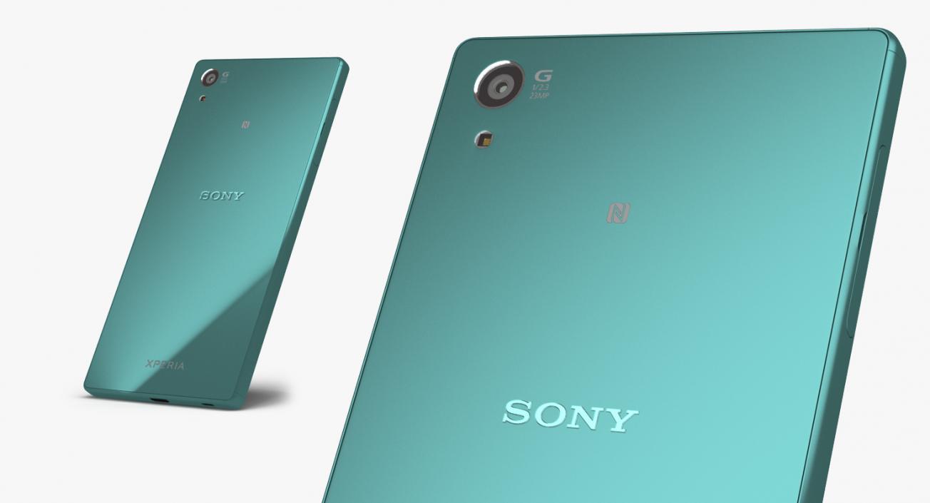 3D model Sony Xperia Z5 Green