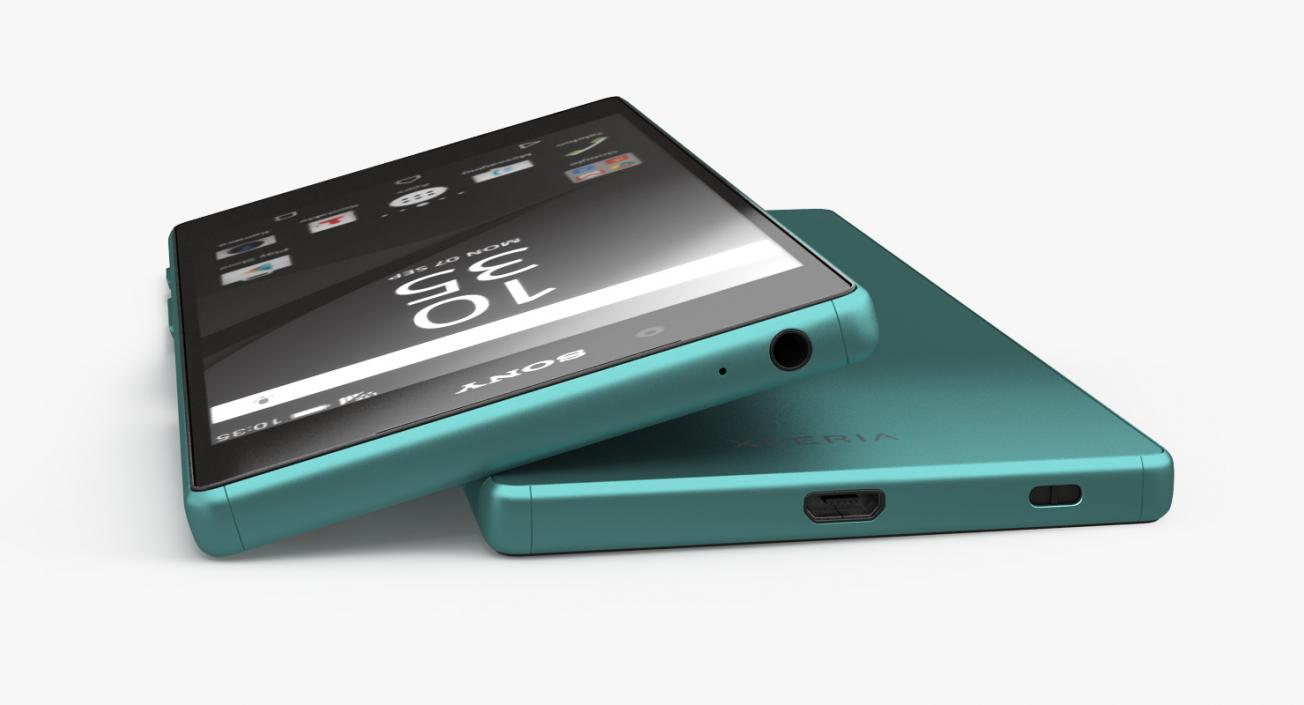 3D model Sony Xperia Z5 Green