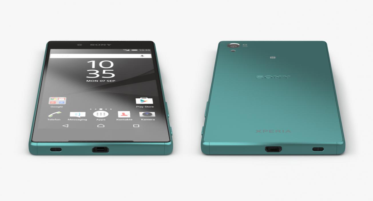 3D model Sony Xperia Z5 Green