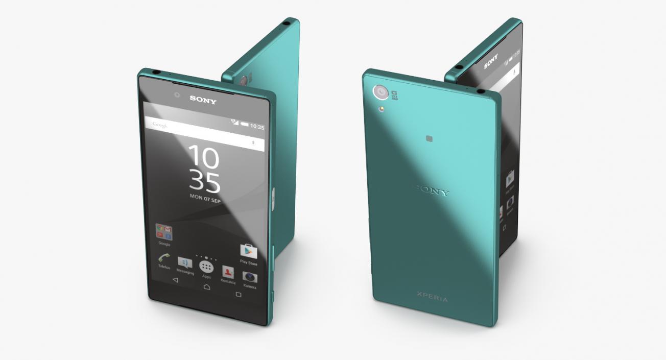 3D model Sony Xperia Z5 Green