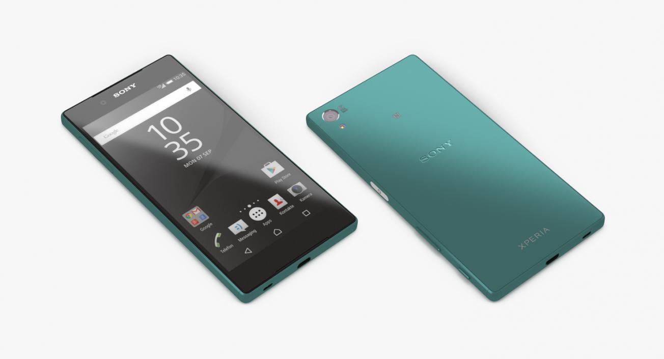 3D model Sony Xperia Z5 Green