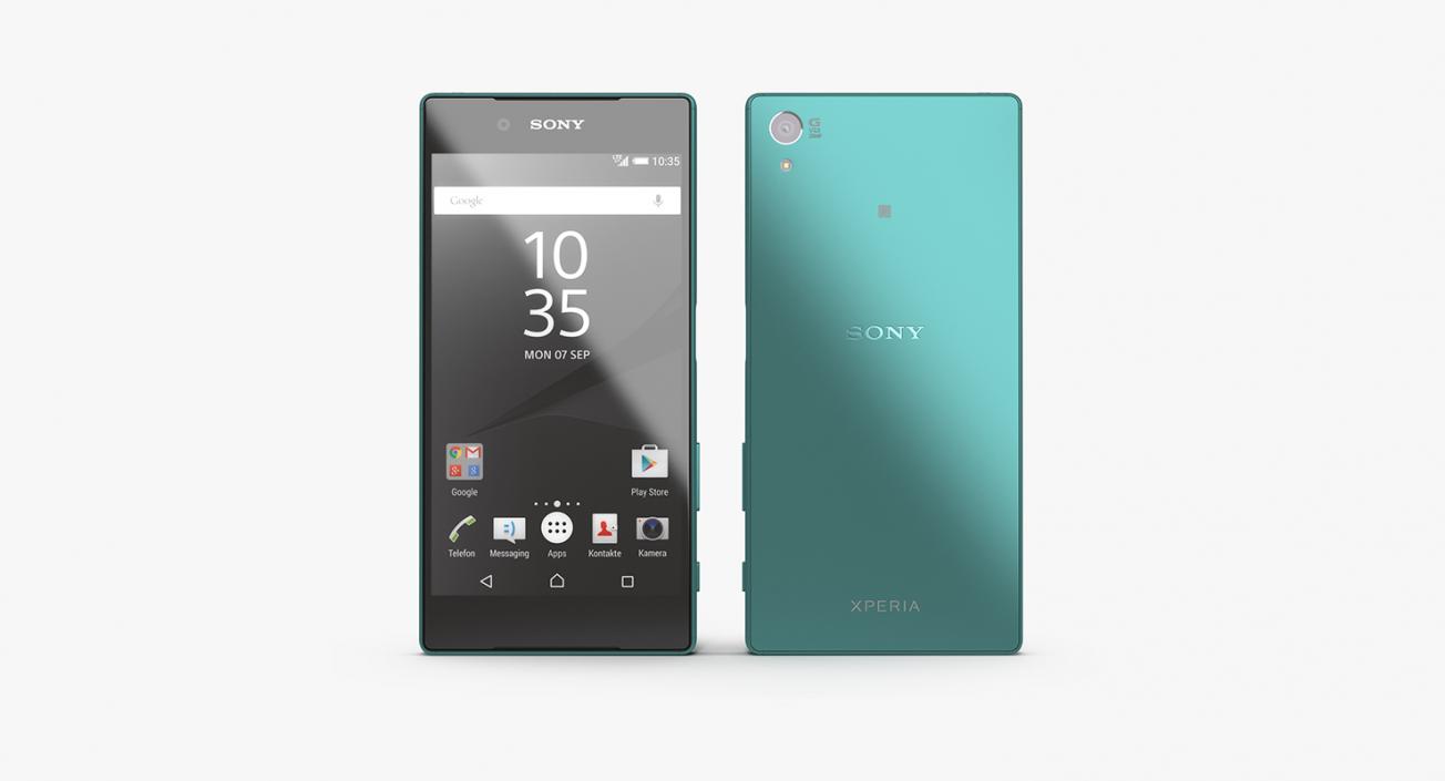 3D model Sony Xperia Z5 Green