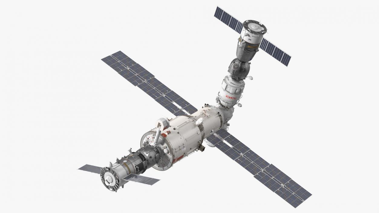 3D ISS Zvezda Service Module Fully Assembled